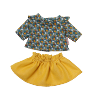 2-delig setje bloemen okergeel